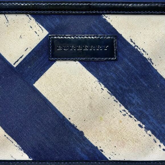 Burberry Striped Canvas Pouch - Picture 9 of 13